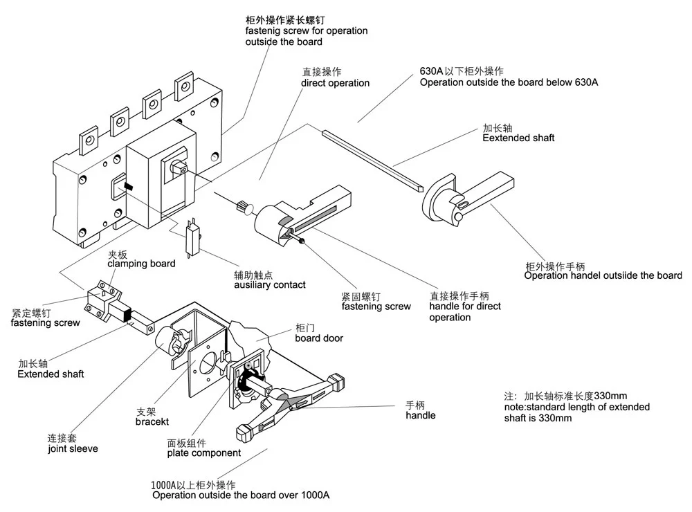 3 Phase 200 Amp Non Fused Disconnect Switch